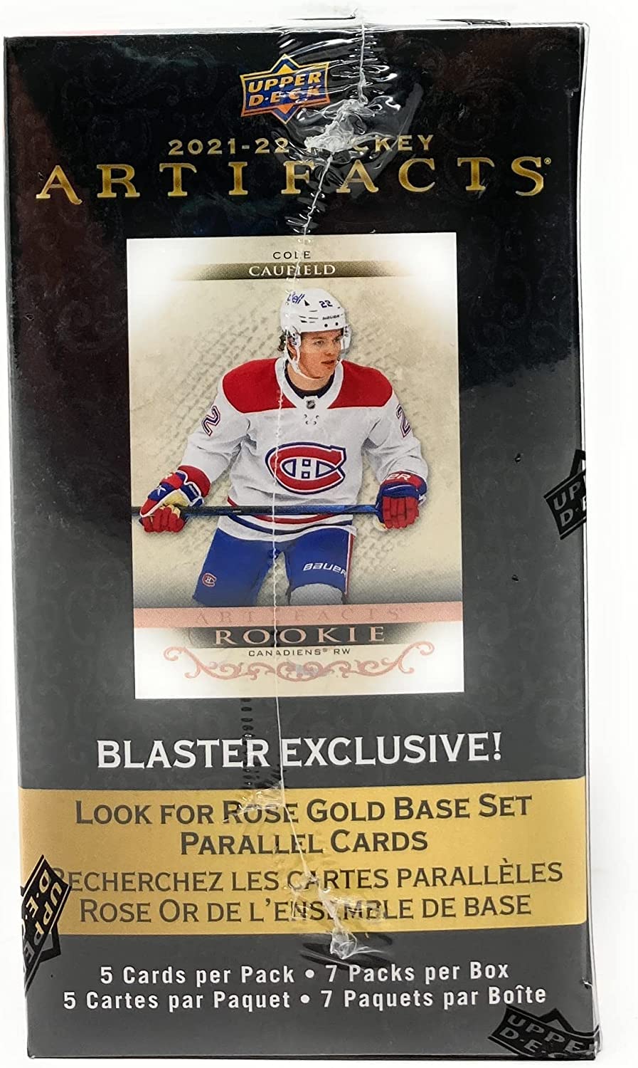 2021-22 UD Upper Deck Artifacts Hockey Blaster Box 7 Packs Per Box and 5 Cards Per Pack Factory Sealed box