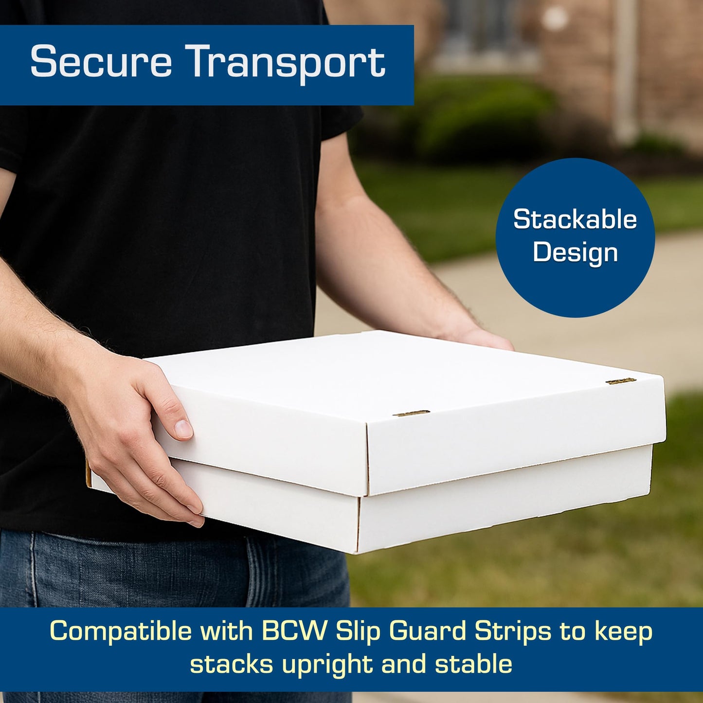 BCW Monster Box - 1ct Trading Card Storage Box | Holds 3200 Cards | Sports & TCG Card Organizer
