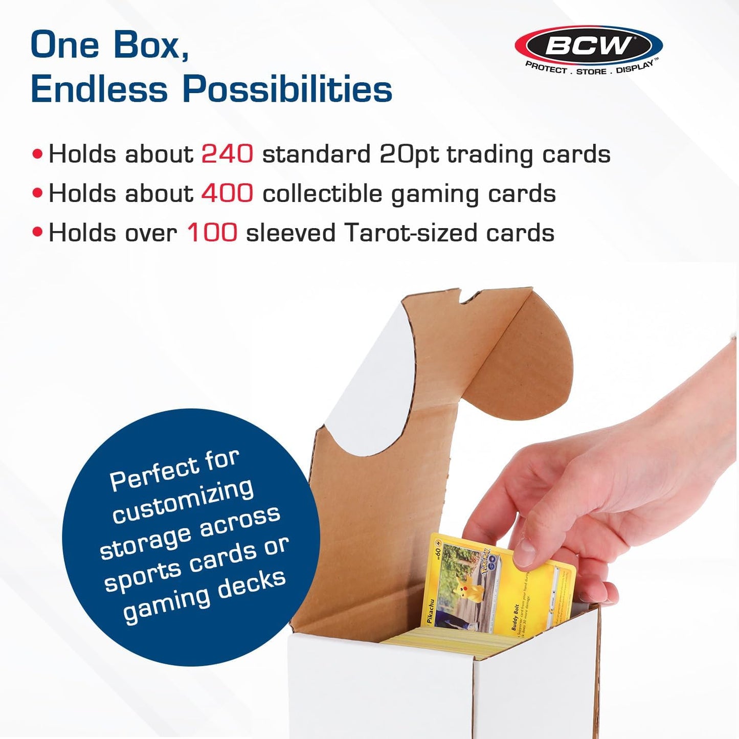 Bcw 330 Count Corrugated Cardboard Storage Box