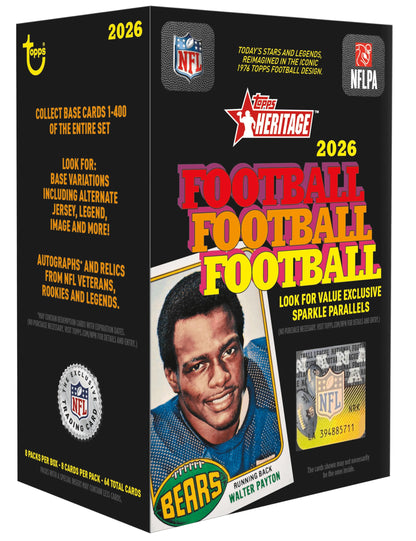 2026 Topps Heritage Football - Factory Sealed - Value Box