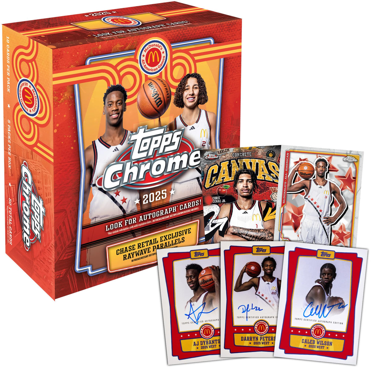 2025 Topps Chrome McDonald's All American MEGA BOX
