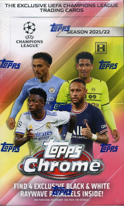 2021/22 Topps Chrome UEFA Champions League Soccer LITE box (16 pks/bx)