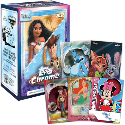 2026 Topps Chrome Disney - Factory Sealed - Value Box