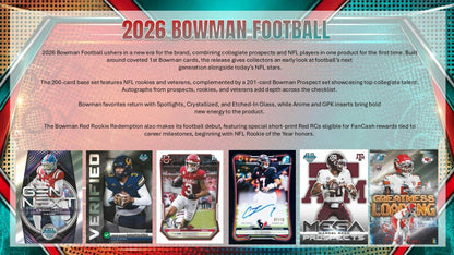 Bowman 2026 Football Hobby Jumbo Box