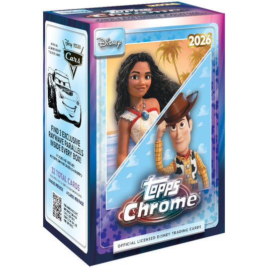 2026 Topps Chrome Disney - Factory Sealed - Value Box