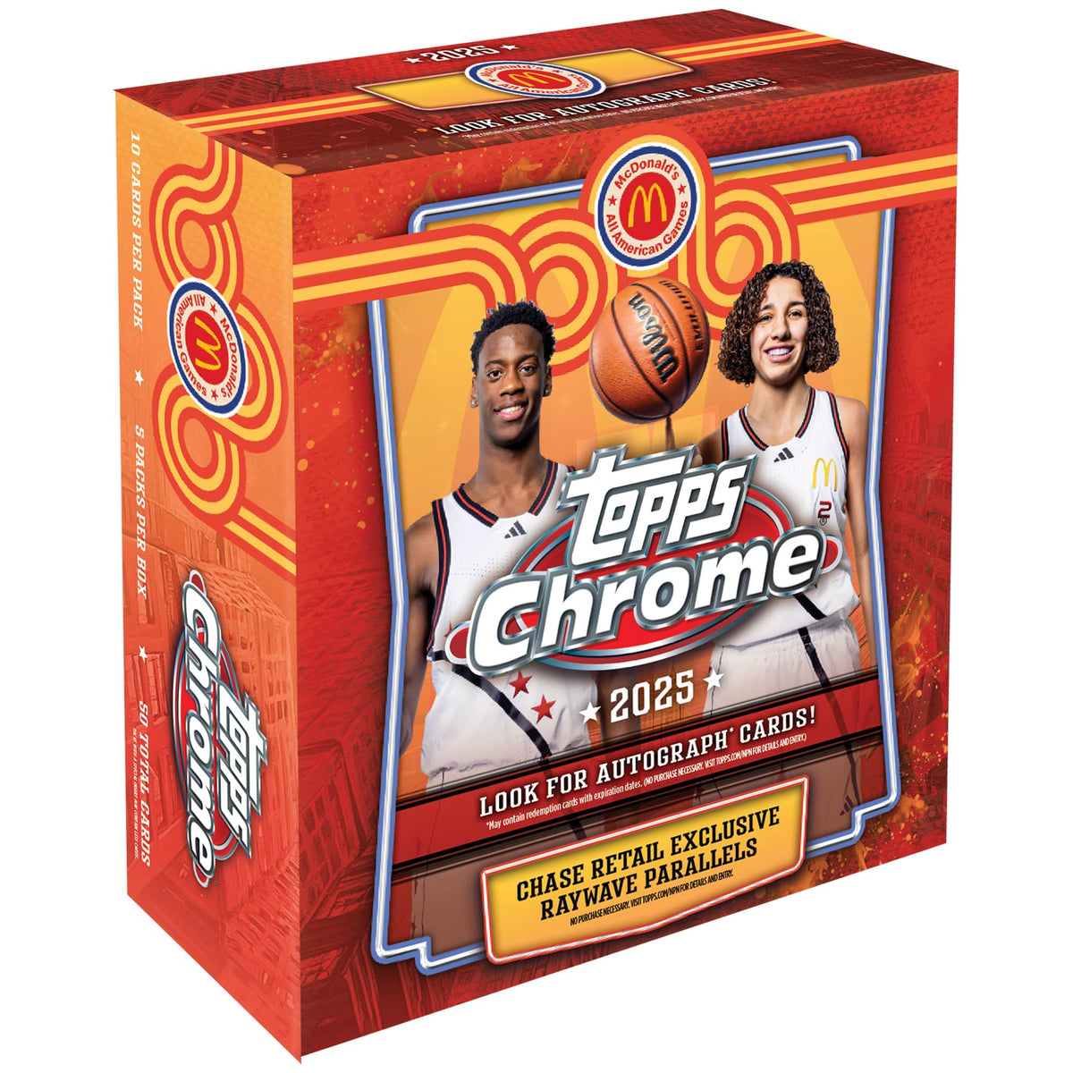 2025 Topps Chrome McDonald's All American MEGA BOX