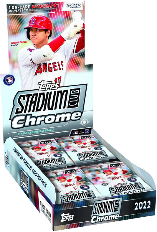 2022 Topps Stadium Club Chrome Baseball (14 Packs/6 Cards: 1 Auto)