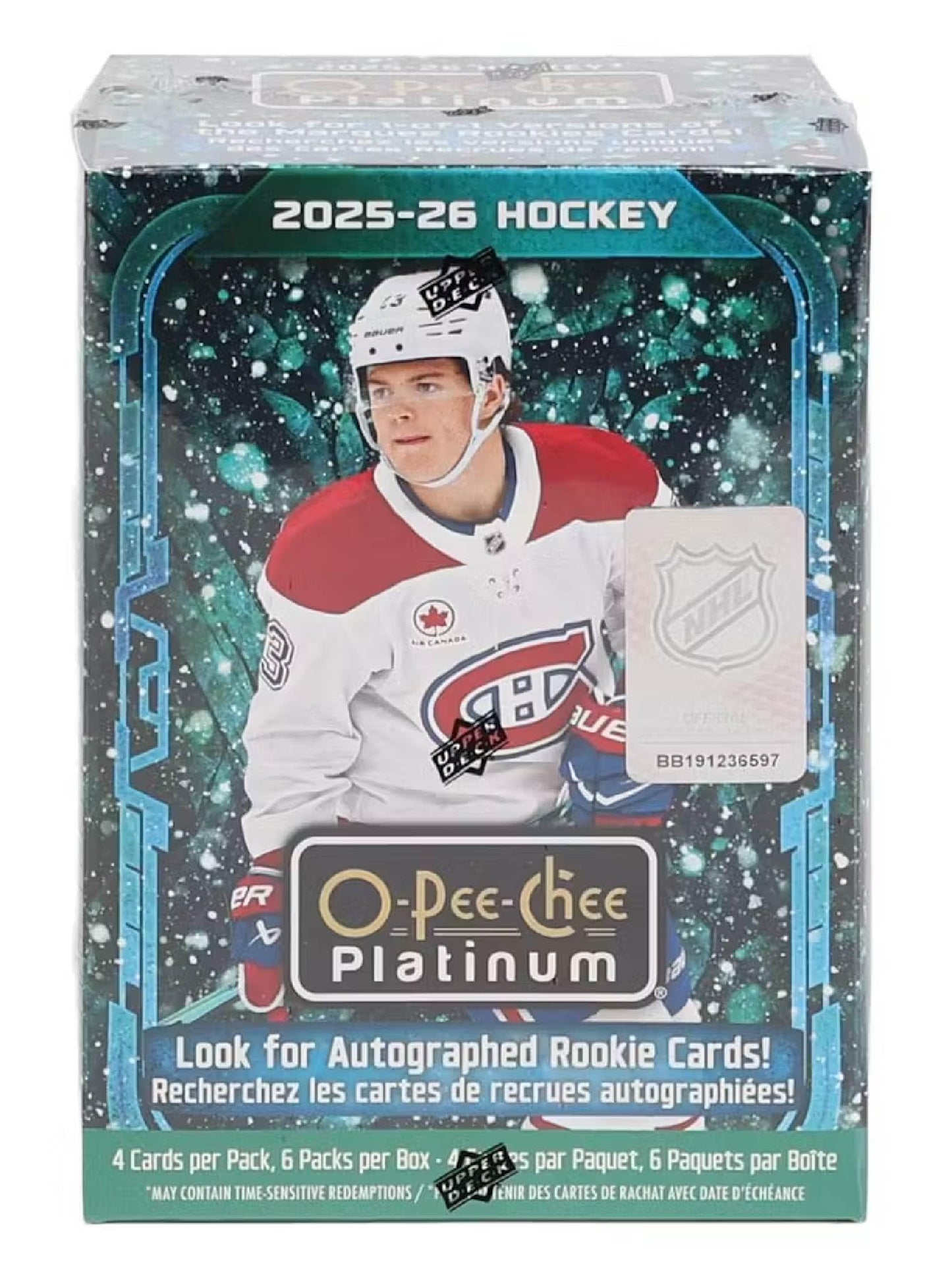 2025/26 Upper Deck O-Pee-Chee Platinum Hockey Cards Blaster Box