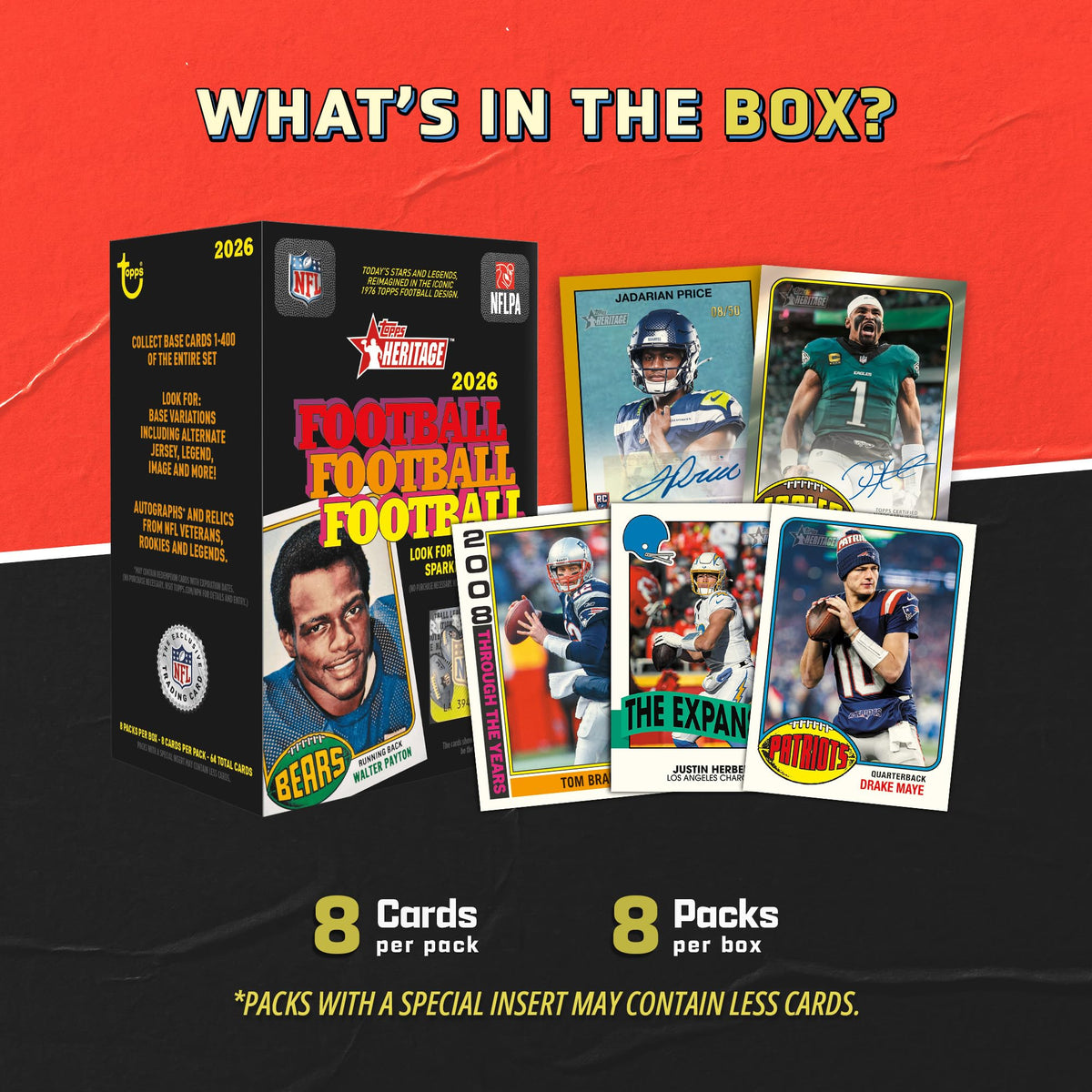2026 Topps Heritage Football - Factory Sealed - Value Box