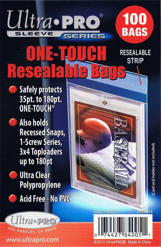 Ultra Pro Magnetic One Touch Resealable Bag Packs (100ct)