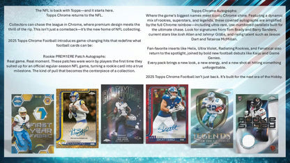 2025 Topps Chrome Football HOBBY BOX