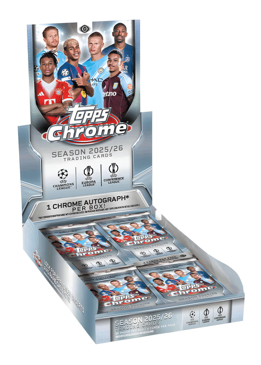 2025-26 Topps Chrome UEFA HOBBY BOX