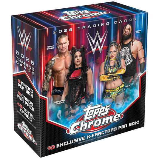 2026 Topps Chrome WWE - Factory Sealed - Mega Box