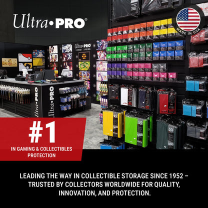 Ultra Pro Semi Rigid Card Holder 1/2" Lip – Clear PVC Sleeves for Trading Cards – Fits 2.5" x 3.5" up to 35pt – Card Grading Sleeves for Storage, Shipping, TCG & Collector Protection – 200 Pack
