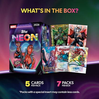 2026 Topps Neon Marvel – Factory Sealed – Value Box
