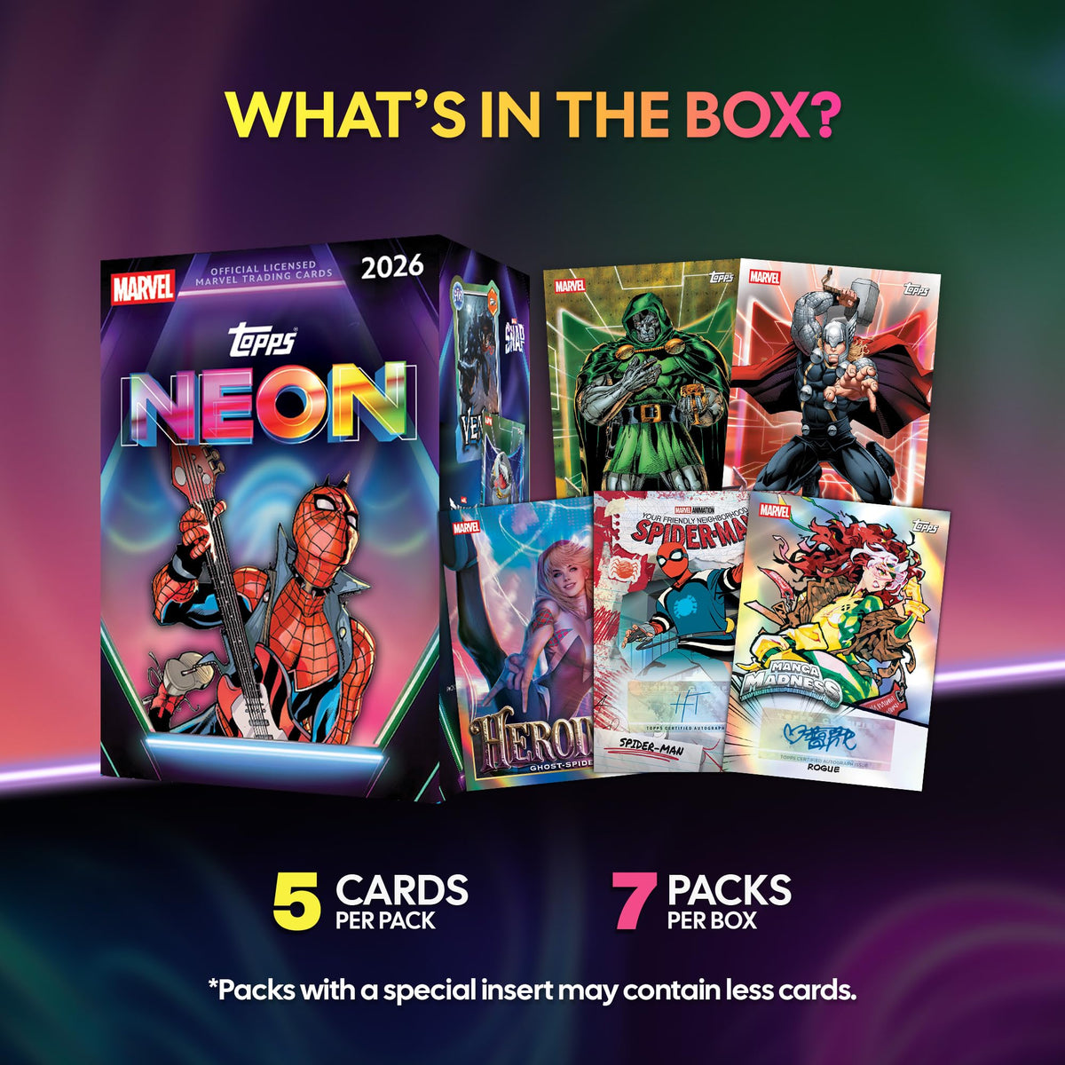 2026 Topps Neon Marvel – Factory Sealed – Value Box