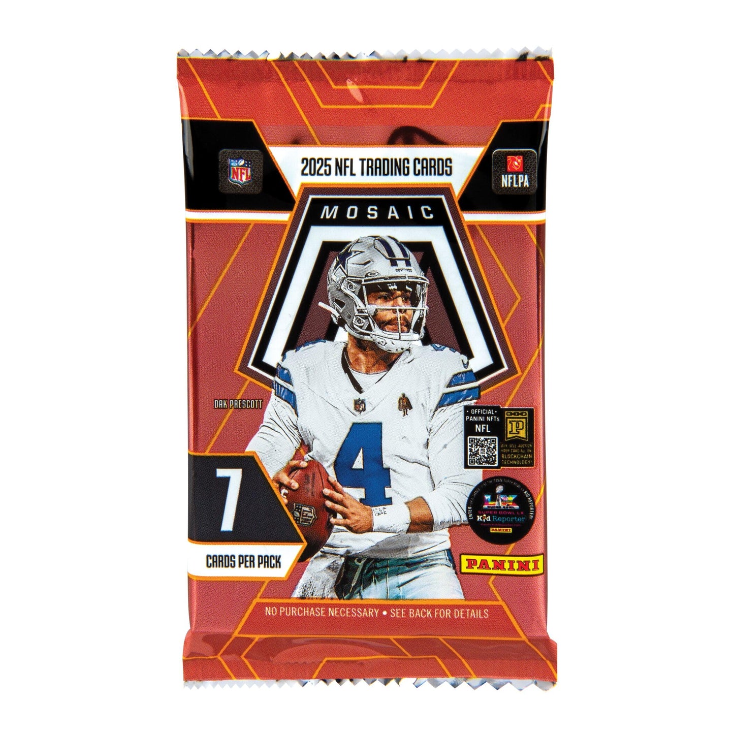 2025 Panini Mosaic Football Trading Cards Mega Box