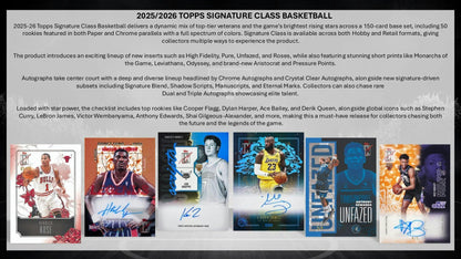 2025-26 Topps Signature Class Basketball HOBBY BOX