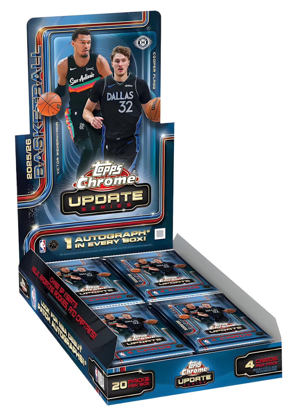 2025-26 Topps Chrome Update Basketball Hobby Box