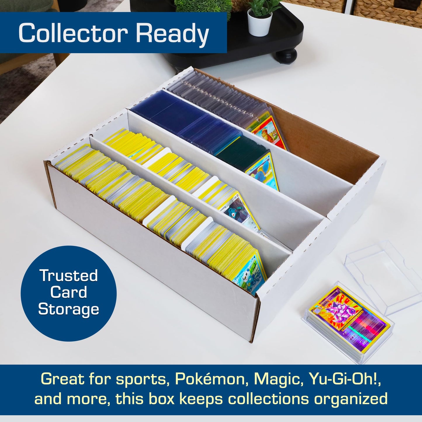 BCW Monster Box - 1ct Trading Card Storage Box | Holds 3200 Cards | Sports & TCG Card Organizer