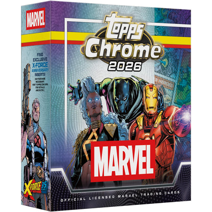 2026 Topps Chrome Marvel Comics – Factory Sealed – Mega Box