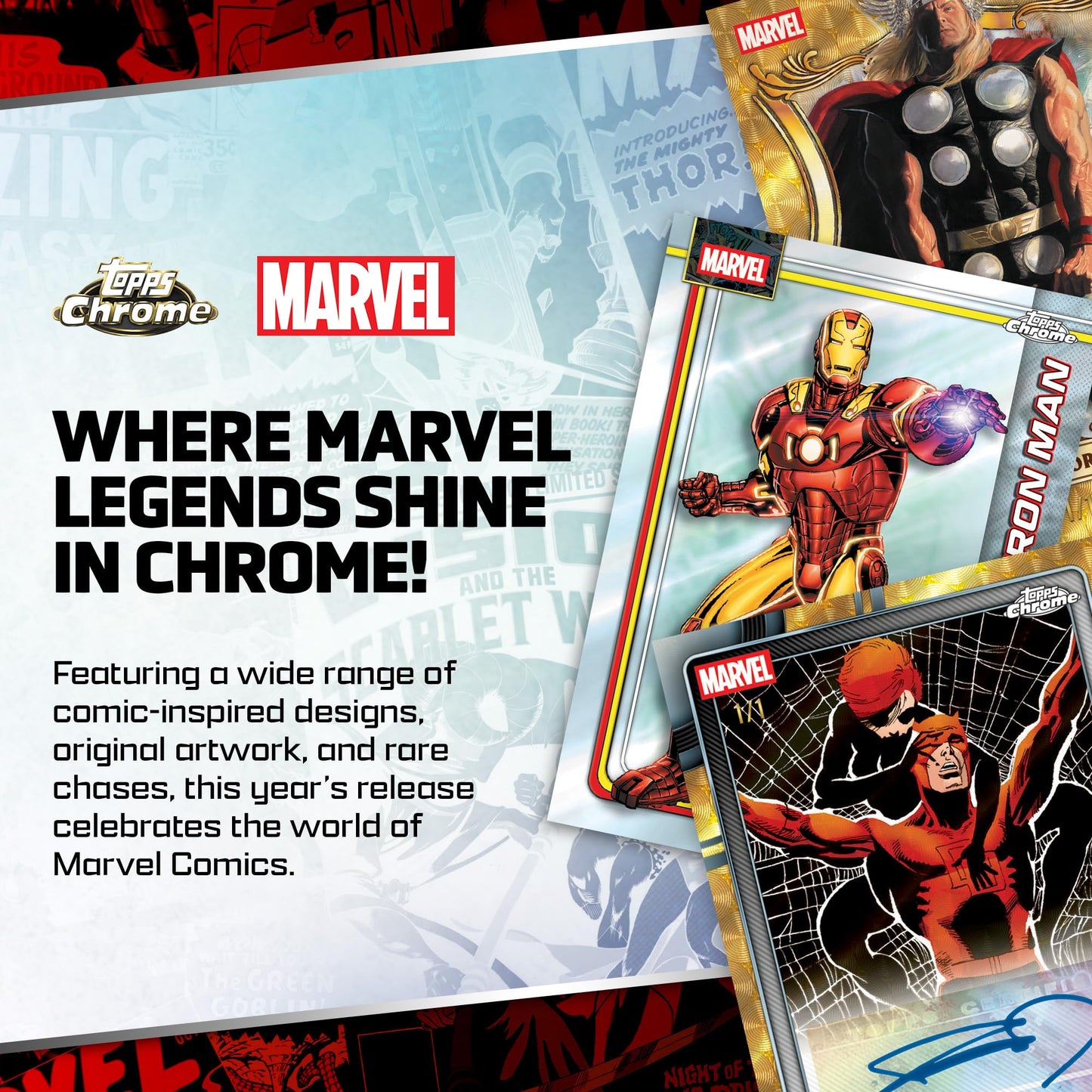 2026 Topps Chrome Marvel Comics – Factory Sealed – Mega Box
