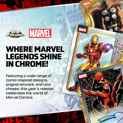 2026 Topps Chrome Marvel Comics – Factory Sealed – Mega Box