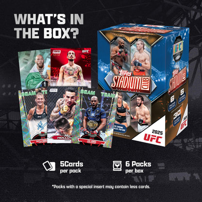 2025 Topps Stadium Club UFC - Factory Sealed - Value Box