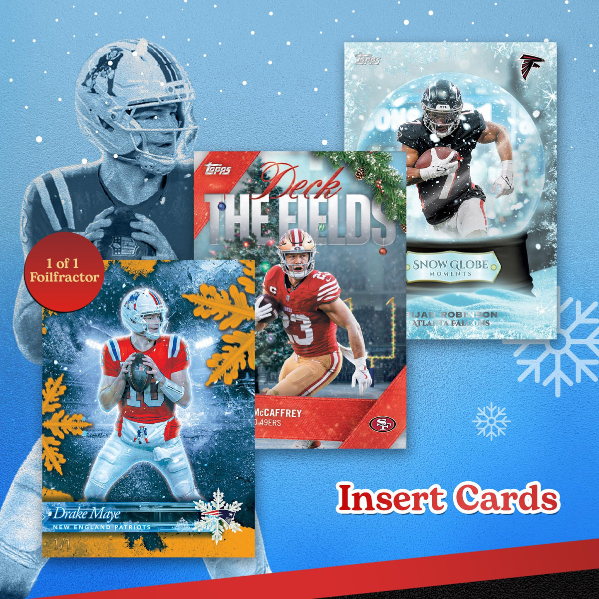 2026 Topps NFL Holiday Football - Factory Sealed - Mega Box