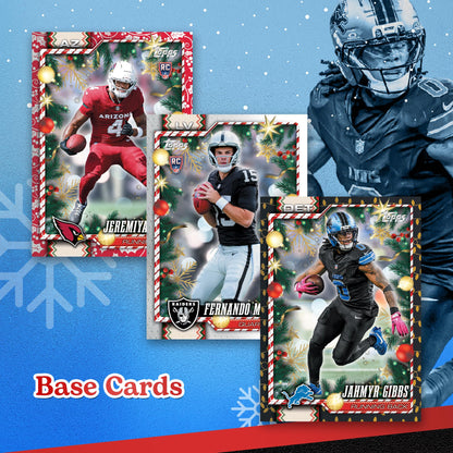 2026 Topps NFL Holiday Football - Factory Sealed - Mega Box