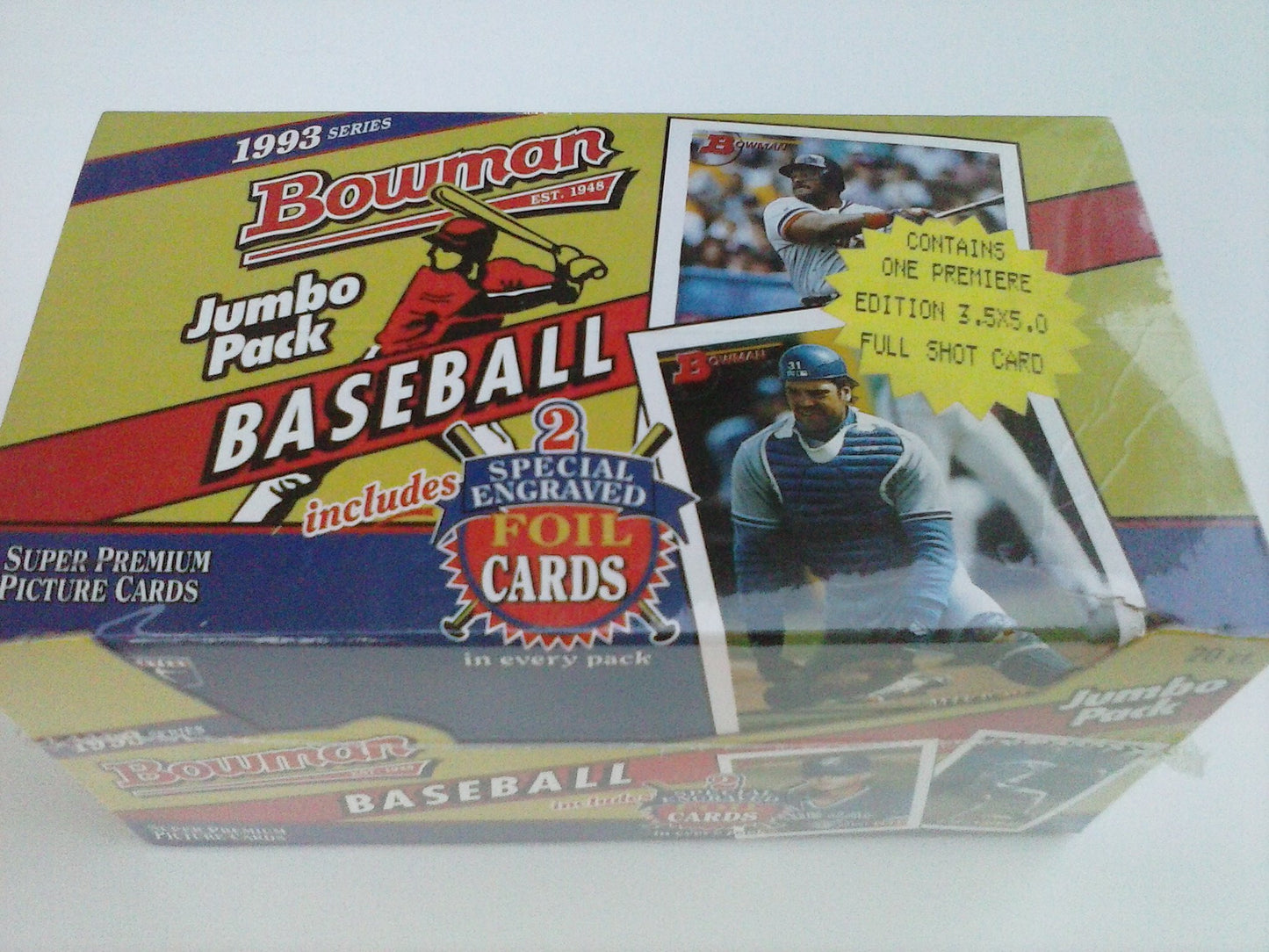 1993 Bowman Baseball Jumbo Box - 20p
