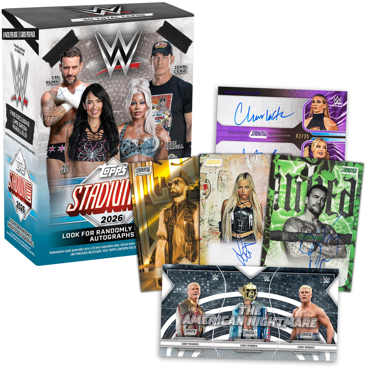 2026 Topps Stadium Club WWE - Factory Sealed - Value Box