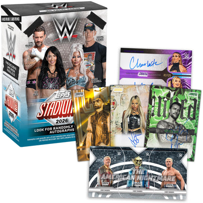 2026 Topps Stadium Club WWE - Factory Sealed - Value Box