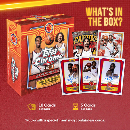 2025 Topps Chrome McDonald's All American MEGA BOX