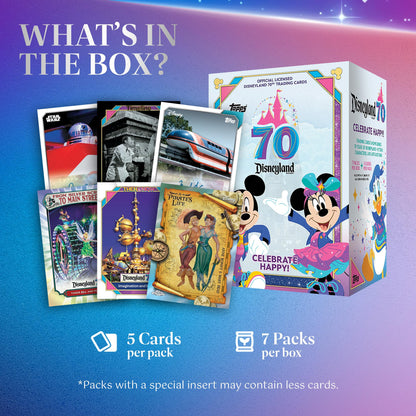 2025 Topps Disneyland 70th Anniversary - Factory Sealed - Value Box