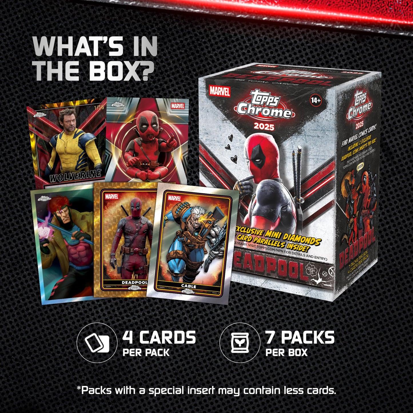 2025 Topps Chrome Deadpool - Factory Sealed - Value Box