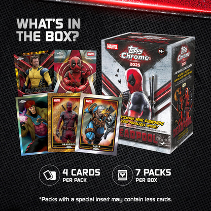 2025 Topps Chrome Deadpool - Factory Sealed - Value Box