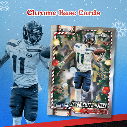 2026 Topps NFL Holiday Football - Factory Sealed - Mega Box