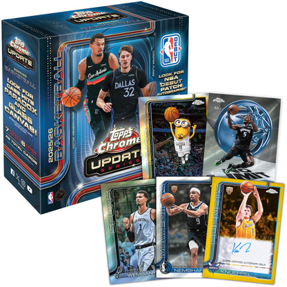 2025-26 Topps Chrome Updates Basketball - Factory Sealed - Mega Box