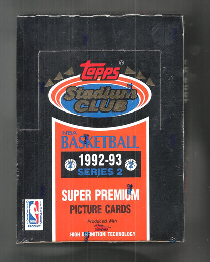 1992-93 TOPPS STADIUM CLUB SERIES 2 BASKETBALL FACTORY SEALED BOX SHAQUILLE RC ?