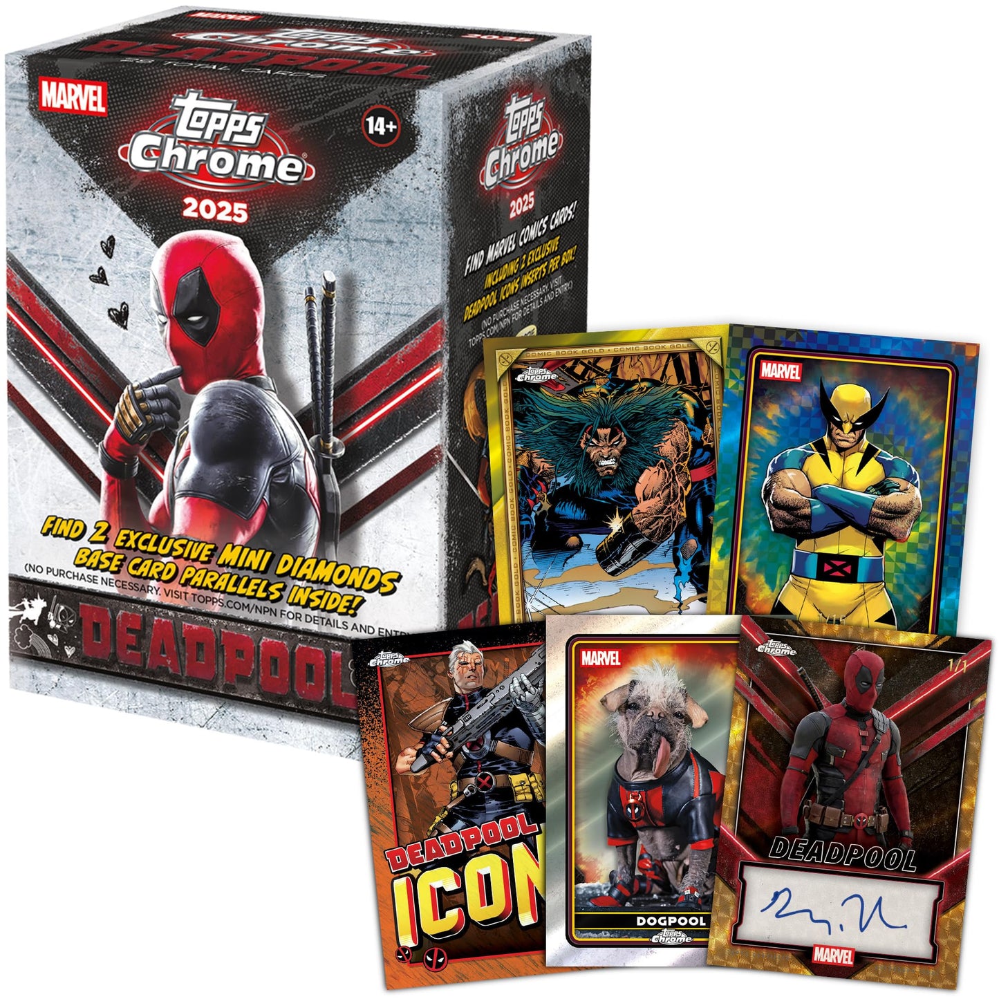 2025 Topps Chrome Deadpool - Factory Sealed - Value Box