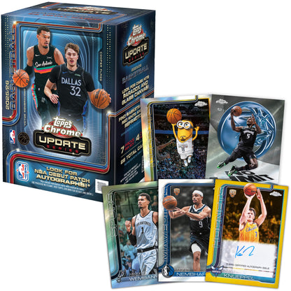 2025-26 Topps Chrome Updates Basketball - Factory Sealed - Value Box