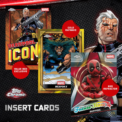 2025 Topps Chrome Deadpool - Factory Sealed - Value Box