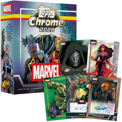 2026 Topps Chrome Marvel Comics – Factory Sealed – Mega Box