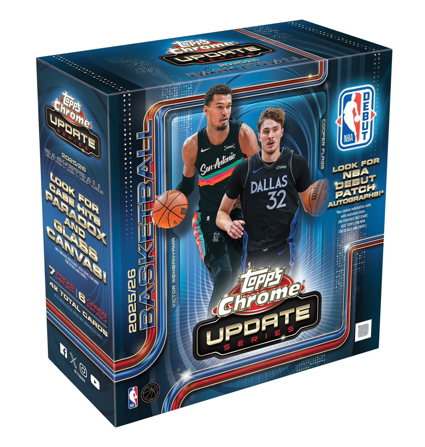 2025-26 Topps Chrome Updates Basketball - Factory Sealed - Mega Box