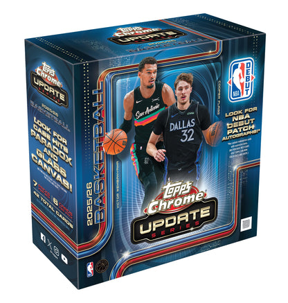 2025-26 Topps Chrome Updates Basketball - Factory Sealed - Mega Box