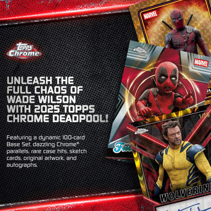 2025 Topps Chrome Deadpool - Factory Sealed - Value Box