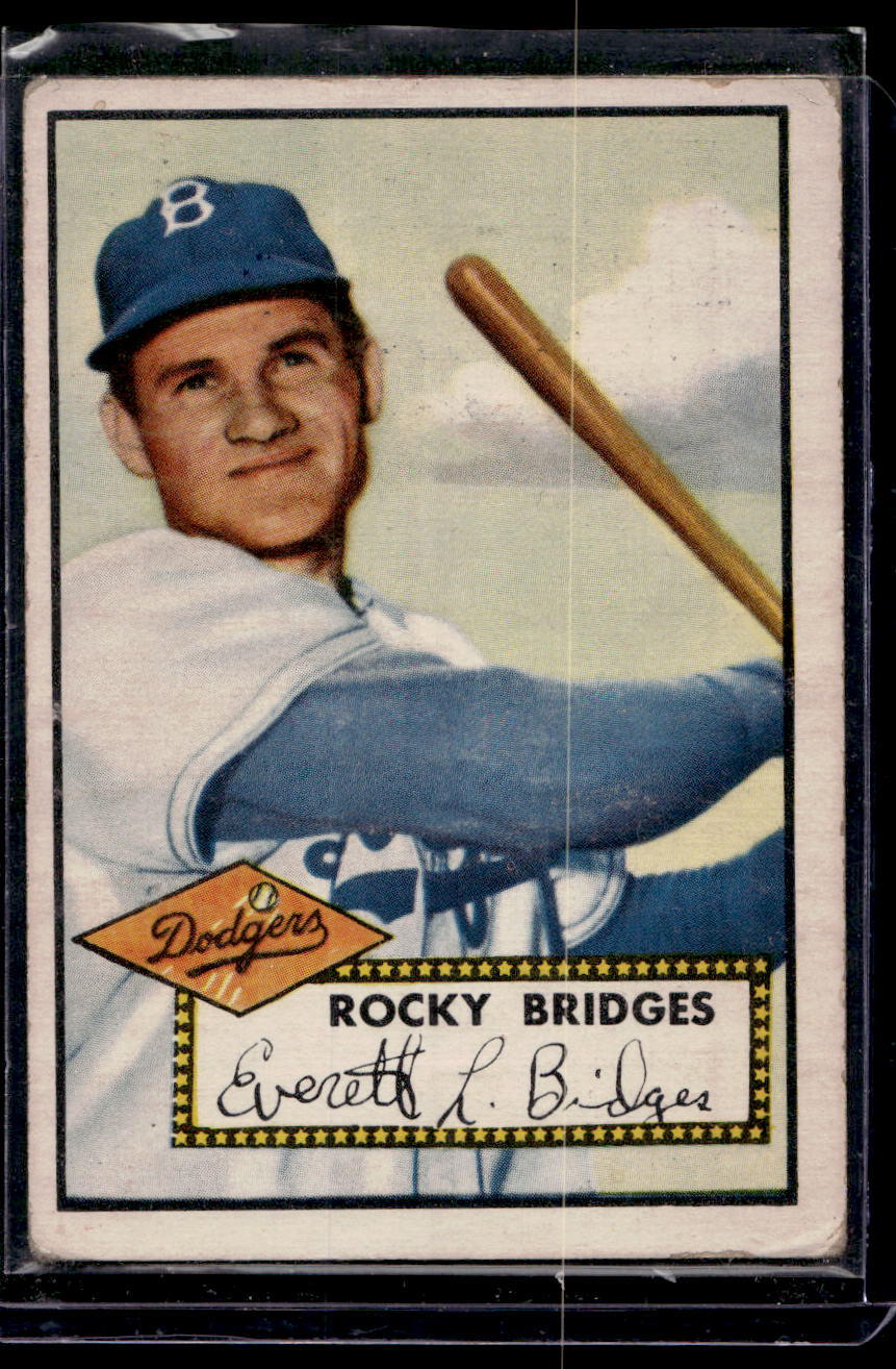 1952 Topps #239 Rocky Bridges RC - GOOD