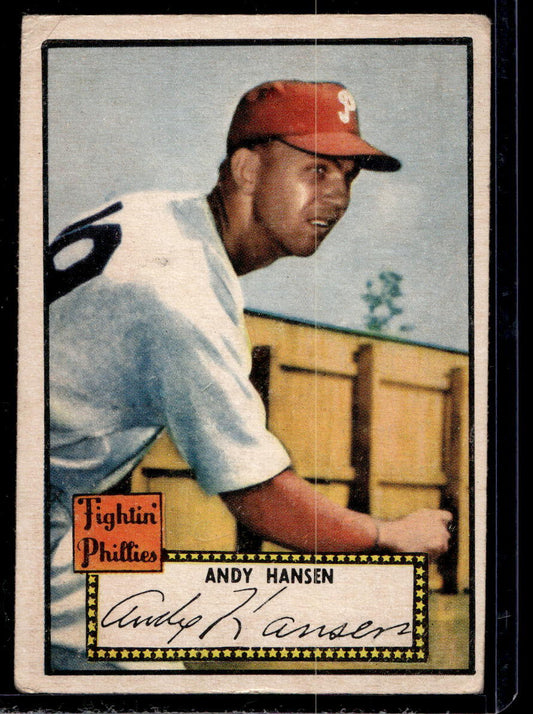 1952 Topps #74 Andy Hansen RC - VG