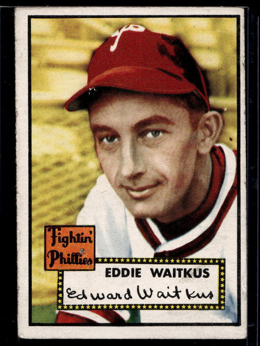 1952 Topps #158 Eddie Waitkus - VG